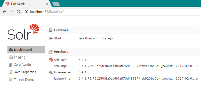 Dashboard Solr